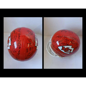 Kansas City Chiefs 2017 team signed helmet with proof