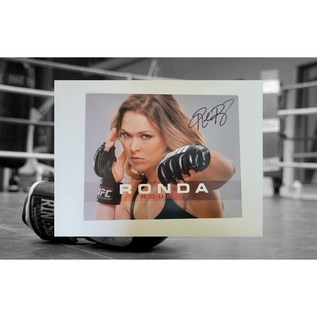 Ronda Rousey 8 x 10 photo signed