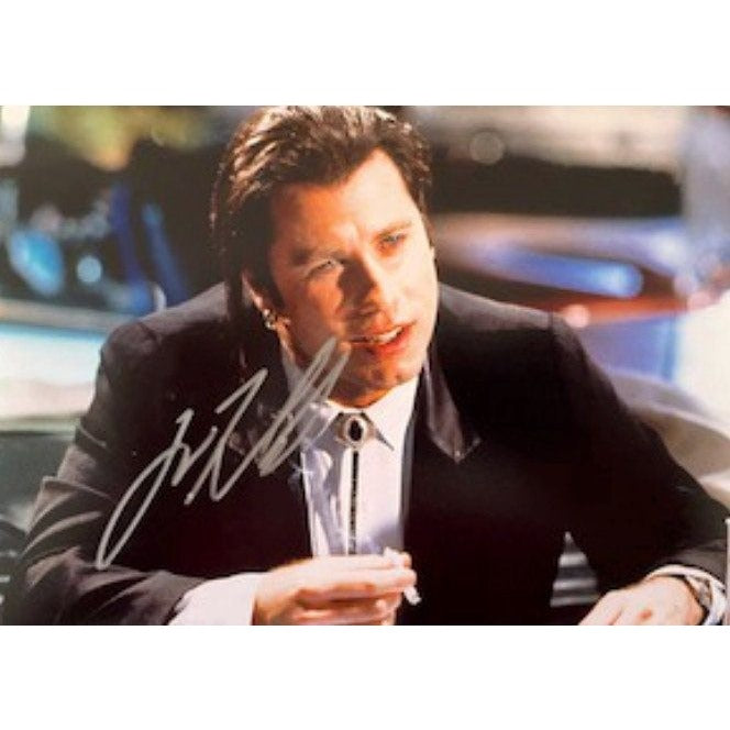 Vincent Vega Pulp Fiction John Travolta 5 x 7 photo signed with proof