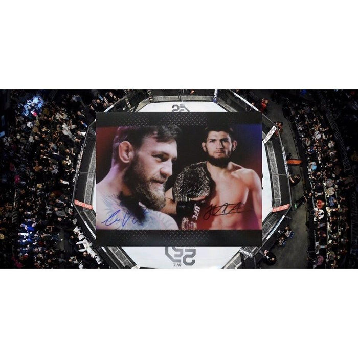 Khabib nurmagomedov and Conor McGregor 8 x 10 signed photo