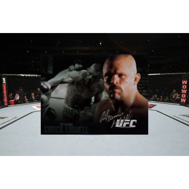 Chuck the Iceman Liddell 8 by 10 signed photo