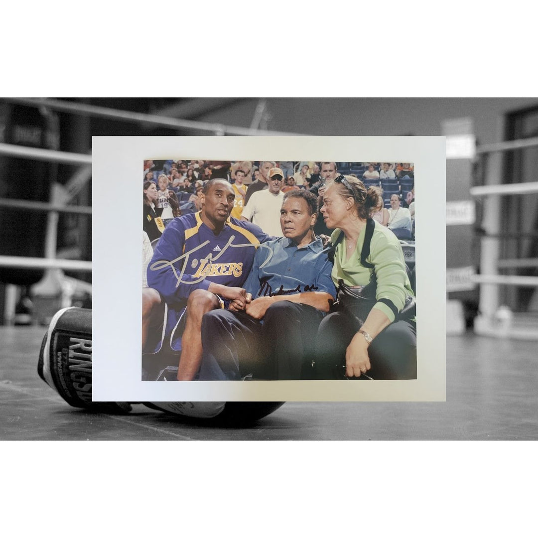 Muhammad Ali and Kobe Bryant 8 x 10 photo signed with proof - Awesome Artifacts 