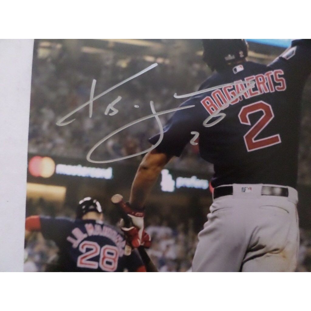 Xander Bogaerts and JD Martinez 8 by 10 signed photo - Awesome Artifacts 