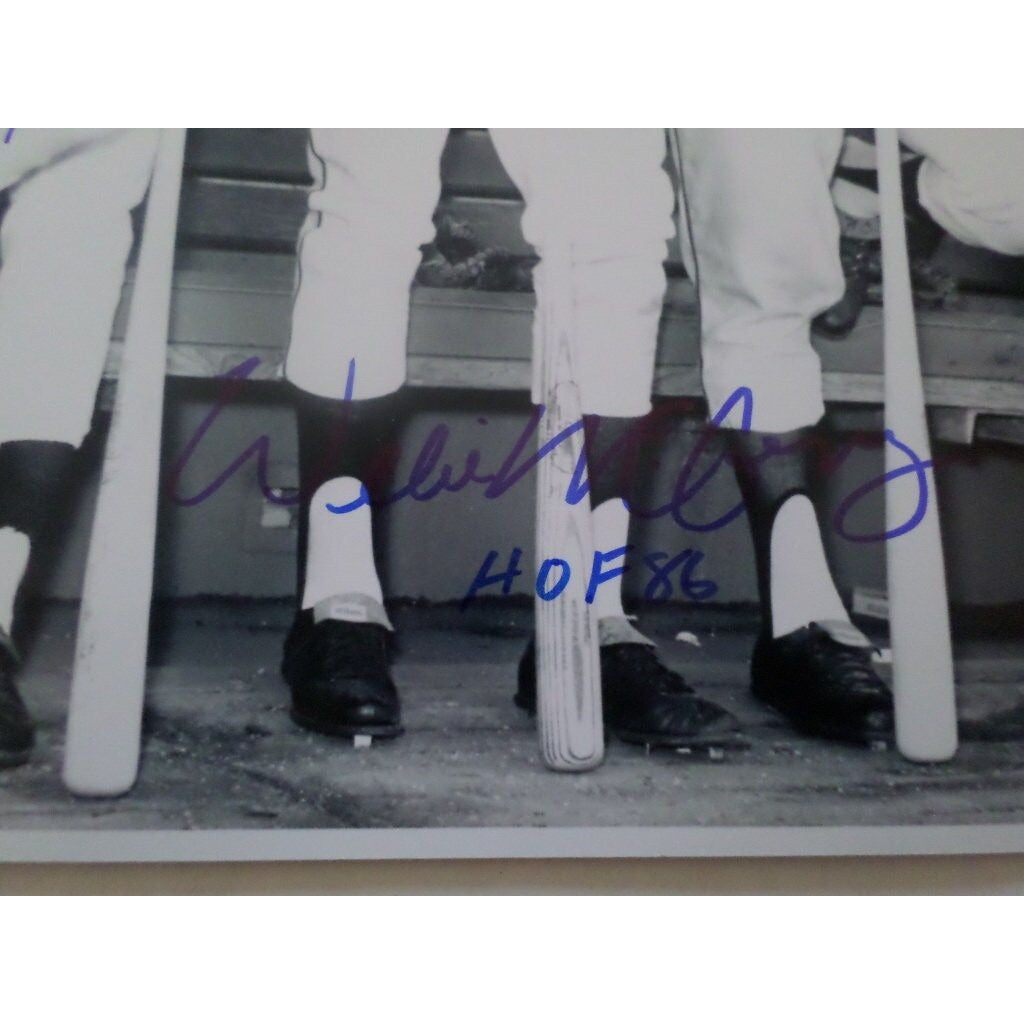 Willie Mays Orlando Cepeda and Willie McCovey 8 by 10 sign photo - Awesome Artifacts 