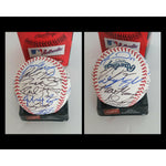 Load image into Gallery viewer, Los Angeles Dodgers Clayton Kershaw, Corey Seager, Cody Bellinger 2020 team signed baseball with proof
