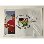 Load image into Gallery viewer, Tiger Woods 2000 US Open One of a Kind pin flag signed with proof
