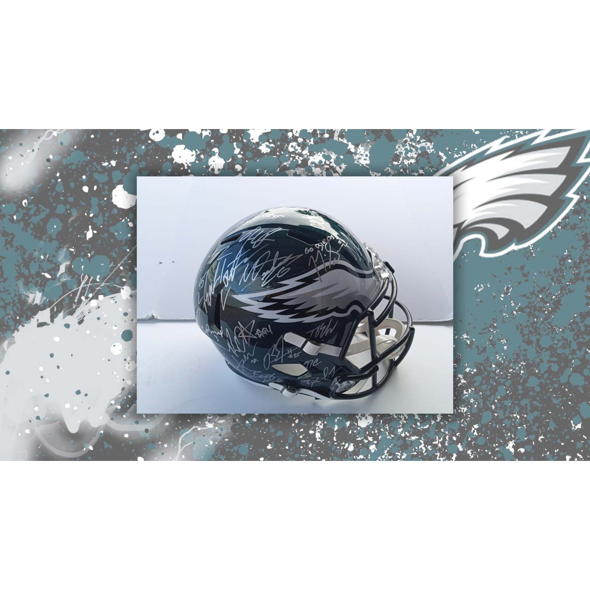 Jalen Hurts & AJ Brown Philadelphia Eagles Autographed Full-Size Lunar  Eclipse Authentic Helmet - Dynasty Sports & Framing