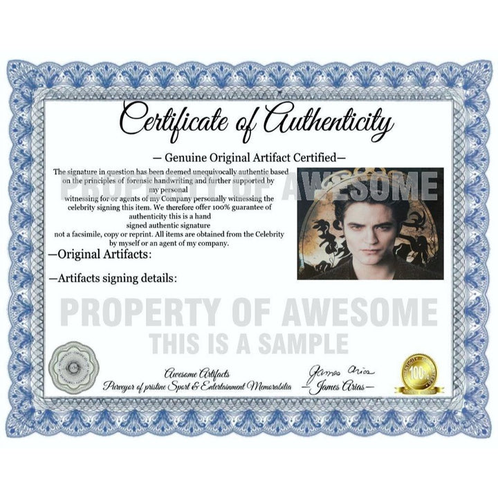 Robert Pattinson Twilight signed 15x11 photo with proof - Awesome Artifacts 