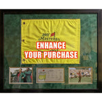 Load image into Gallery viewer, Arnold Palmer Masters pin flag signed and inscribed with proof
