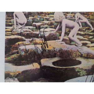 Robert Plant Jimmy Jones John Paul Jones signed LP
