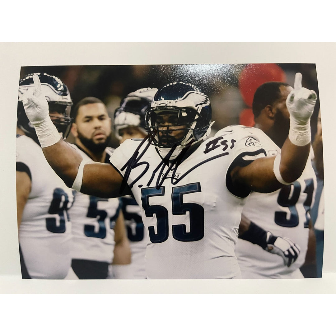 Brandon Graham 5x7 photo signed with proof with free acrylic frame