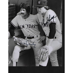 Rich Goose Gossage and Ron Guidry 8 by 10 signed photo