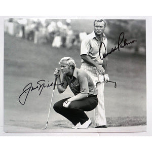 Arnold Palmer and Jack Nicklaus 8 x 10 signed photo with proof
