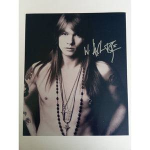 W. Axl Rose 8 x 10 signed photo with proof