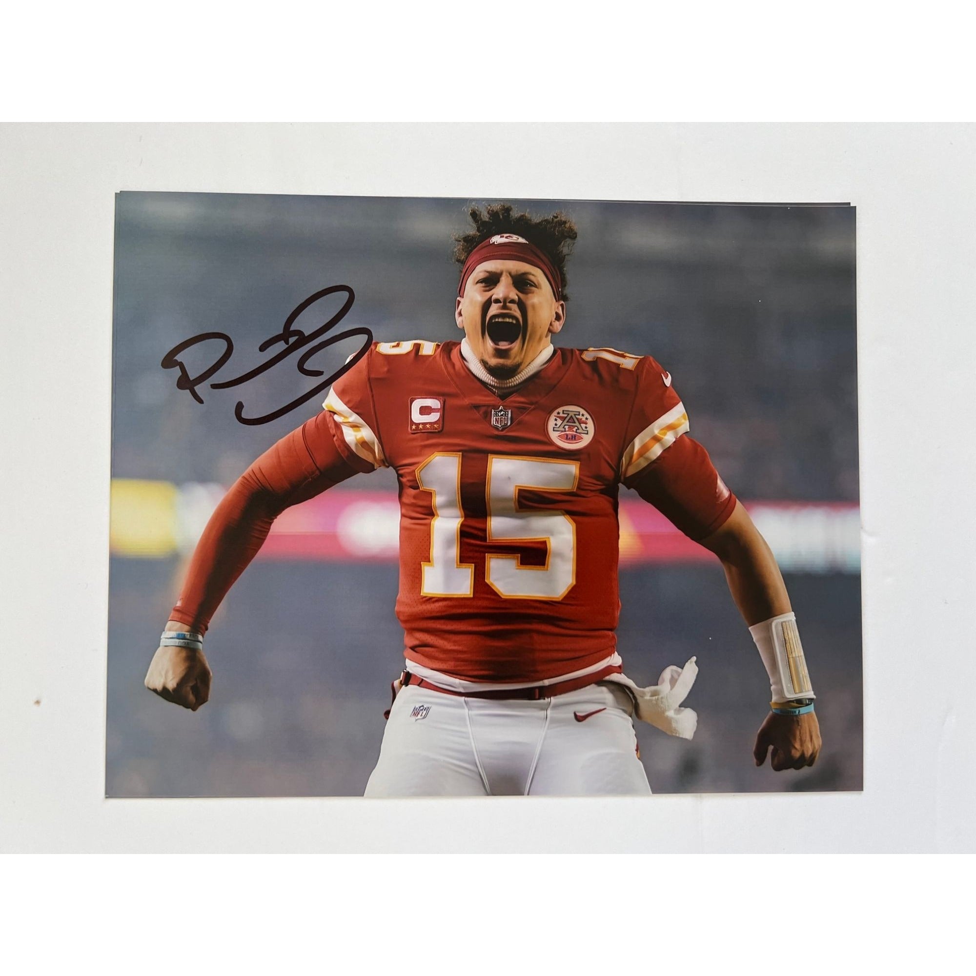 Patrick Mahomes Autographed Kansas City Chiefs Nike Game Football Sign