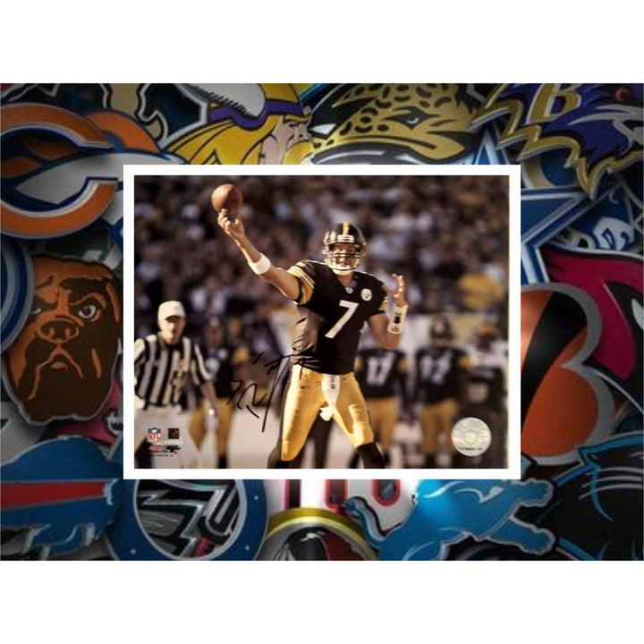 Ben Roethlisberger Pittsburgh Steelers 8x10 photo sign with proof