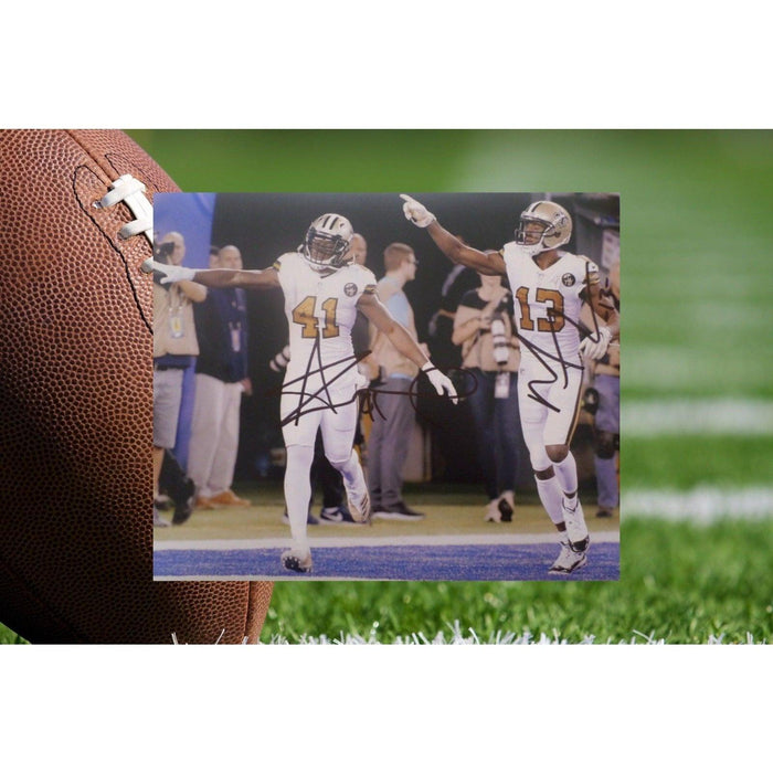 New Orleans Saints Alvin Kamara and Michael Thomas 8 x 10 signed photo
