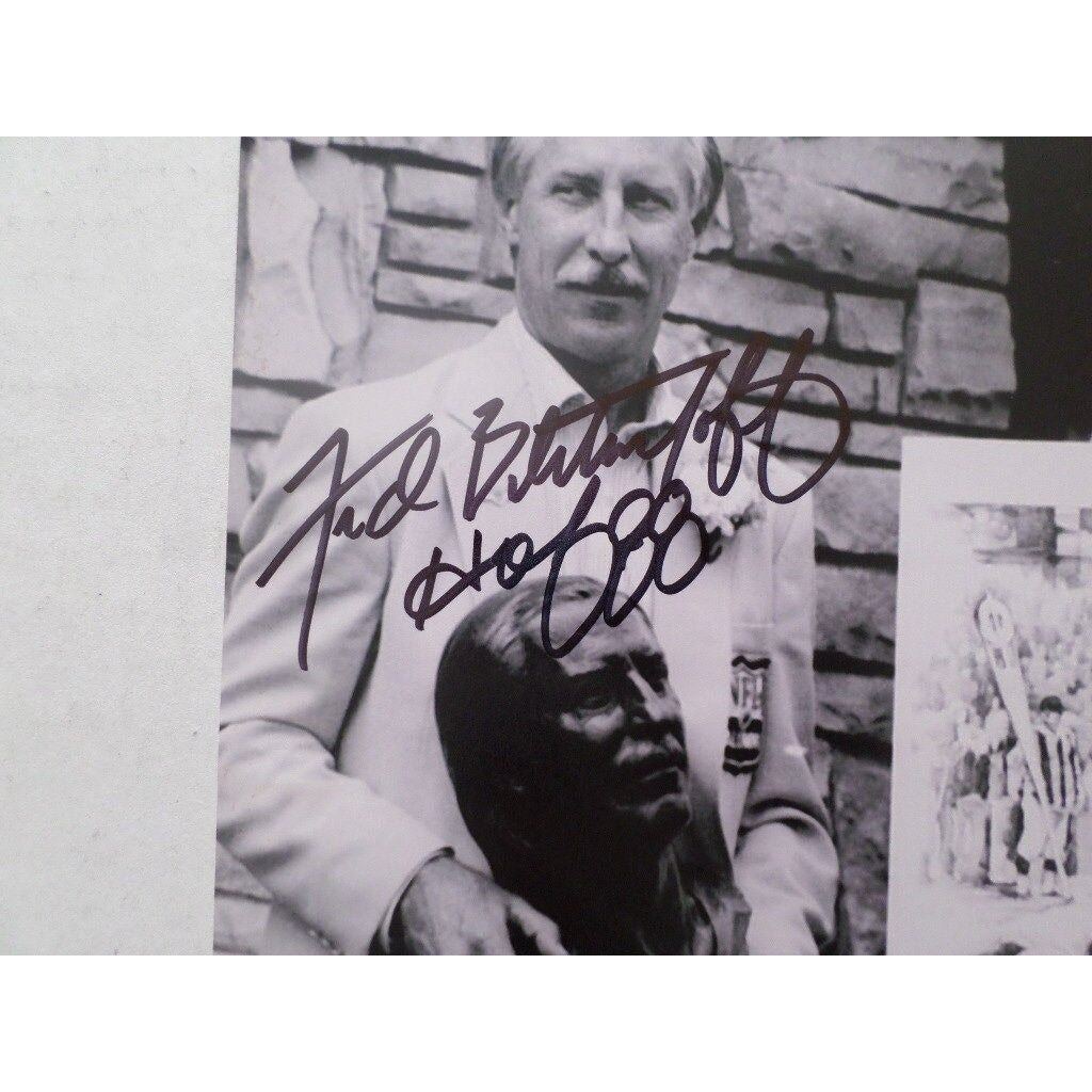 Al Davis and Fred Biletnikoff 8 x 10 signed photo