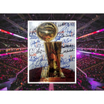 Load image into Gallery viewer, Moses Malone Willis Reed Magic Johnson Kobe Bryant NBA Finals MVPs 11 by 14 signed
