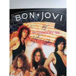 John Bon Jovi Richie Sambora Bon Jovi Band signed poster