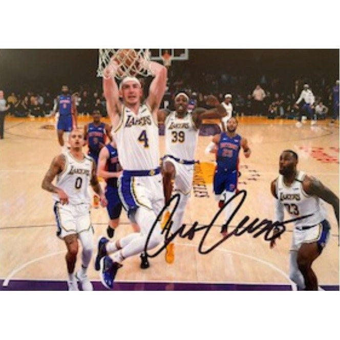 Alex Caruso Los Angeles Lakers 5 x 7 photo signed with proof