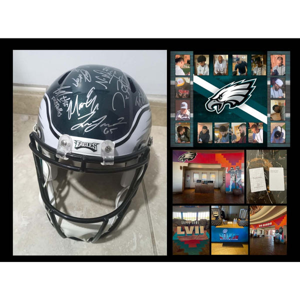 Philadelphia Eagles 2022-23 full size speed replica team signed helmet –  Awesome Artifacts