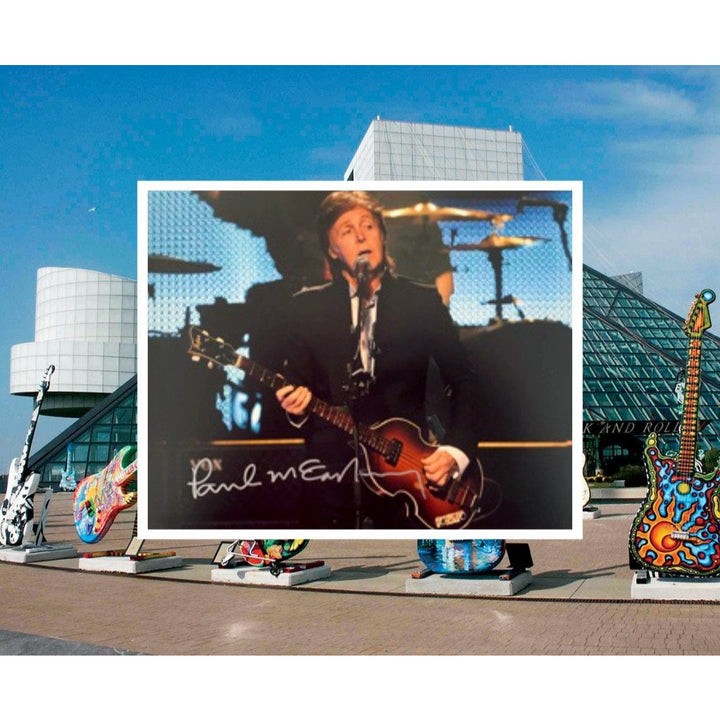 Paul McCartney 8 by 10 signed photo with proof - Awesome Artifacts 