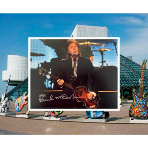 Paul McCartney 8 by 10 signed photo with proof