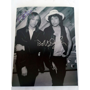 Bob Dylan and Tom Petty 8 x 10 signed photo with proof