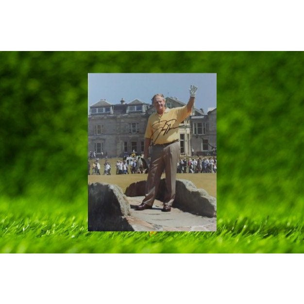 Jack Nicklaus at St Andrews Golf star signed 8x10 with proof