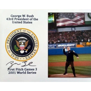 President George W. Bush 8 x 10 photo signed with proof