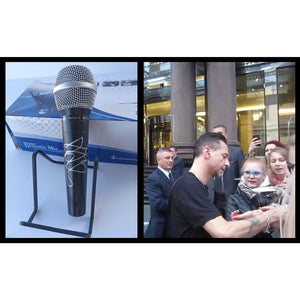 David Gahan Depeche Mode lead singer signed microphone with proof