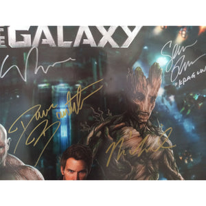 Guardians of the Galaxy 36x24 Vin Diesel Bradley Cooper Chris Pratt Stan Lee cast signed with proof