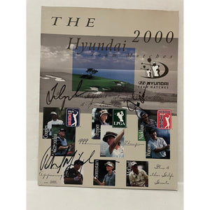 Fred Couples, Phil Mickelson, Jack Nicklaus signed golf program with proof