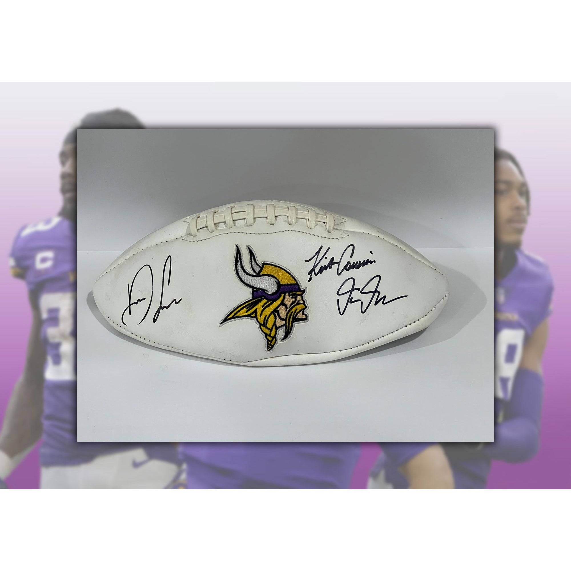 Justin Jefferson & Dalvin Cook Minnesota Vikings Autographed