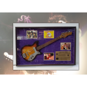 Jimi Hendrix, Mitch Mitchell, and Noel Redding The Experience signed and framed guitar