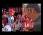 Load image into Gallery viewer, Brock Purdy, Tashaun Gibson, Elijah Mitchell, George Kittle, Charles Omenihue San Francisco 49ers 16x20 photo signed with proof
