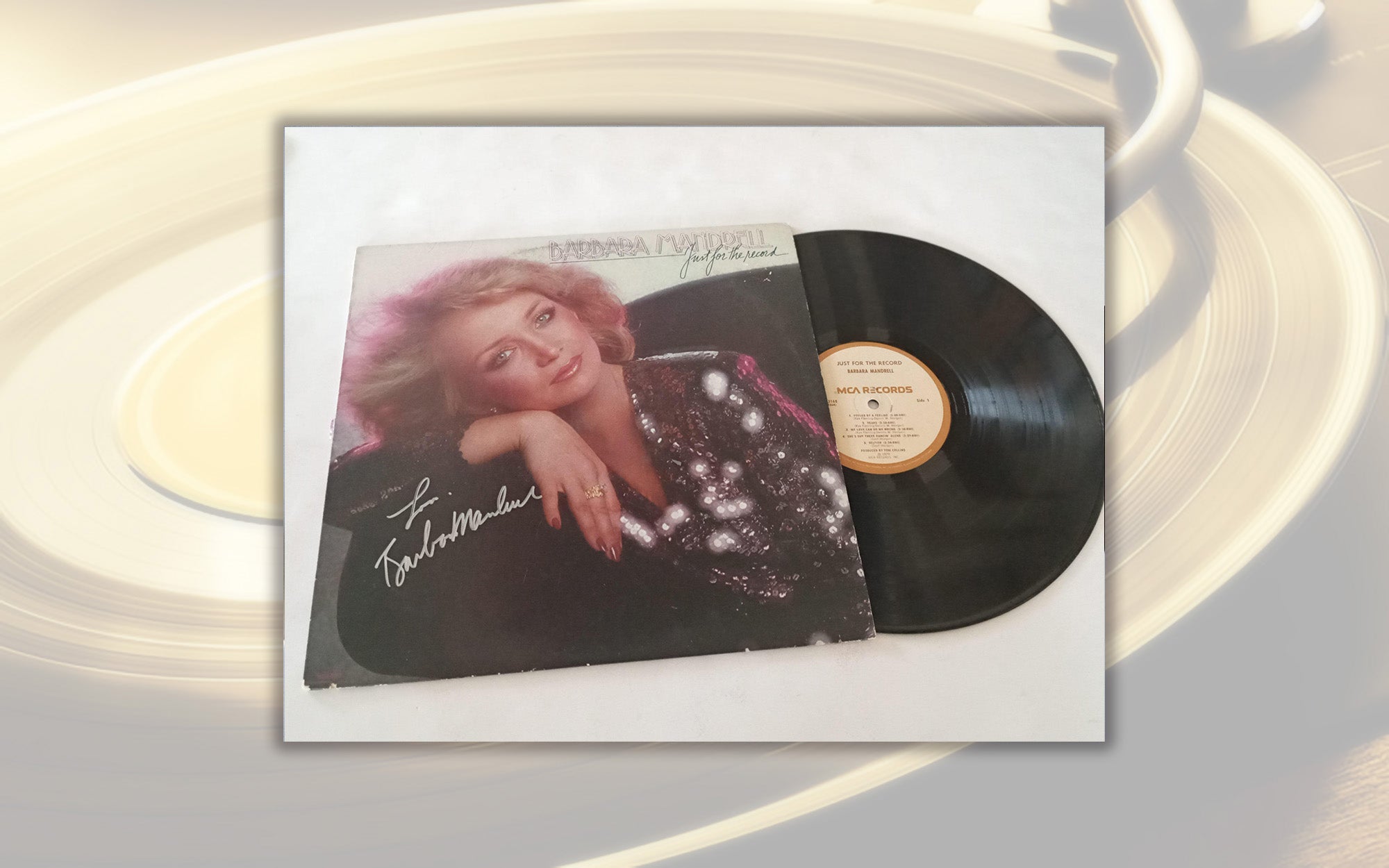 Barbara Mandrell "Just for the Record" LP signed with proof