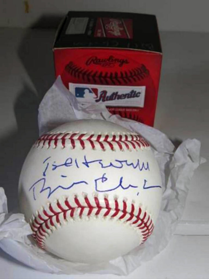 Bill Clinton signed baseball with proof