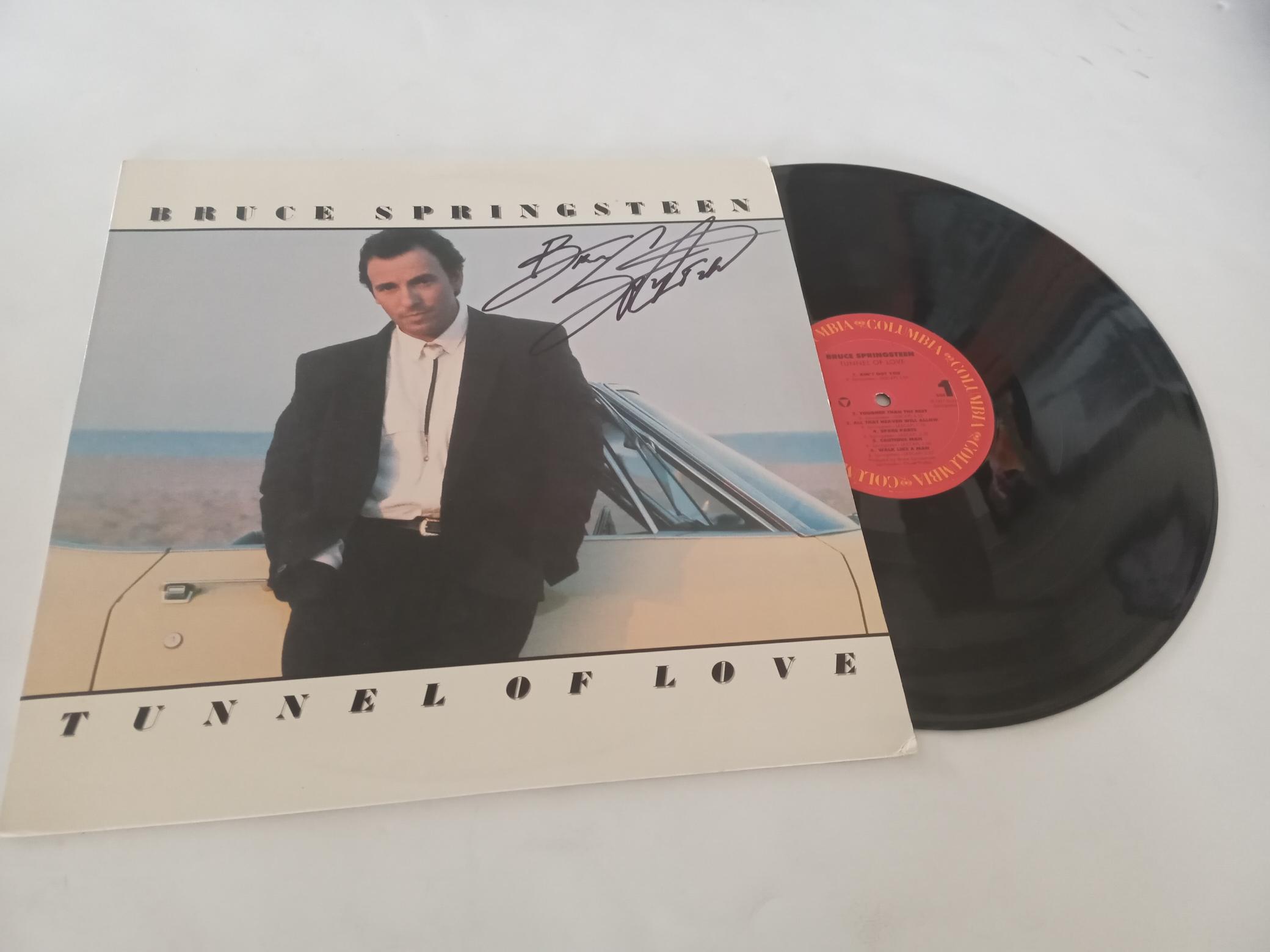 Bruce Springsteen 'Tunnel of Love' LP signed with proof