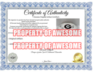 Georgia Bulldogs Stetson Bennett, Kirby Smart full-size football signed with proof with free case