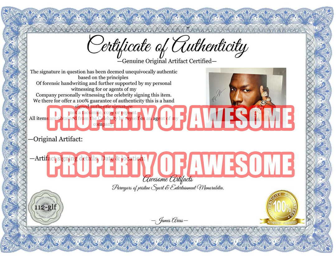 Michael Jordan mounted photograph 20x30 signed with proof - Awesome Artifacts