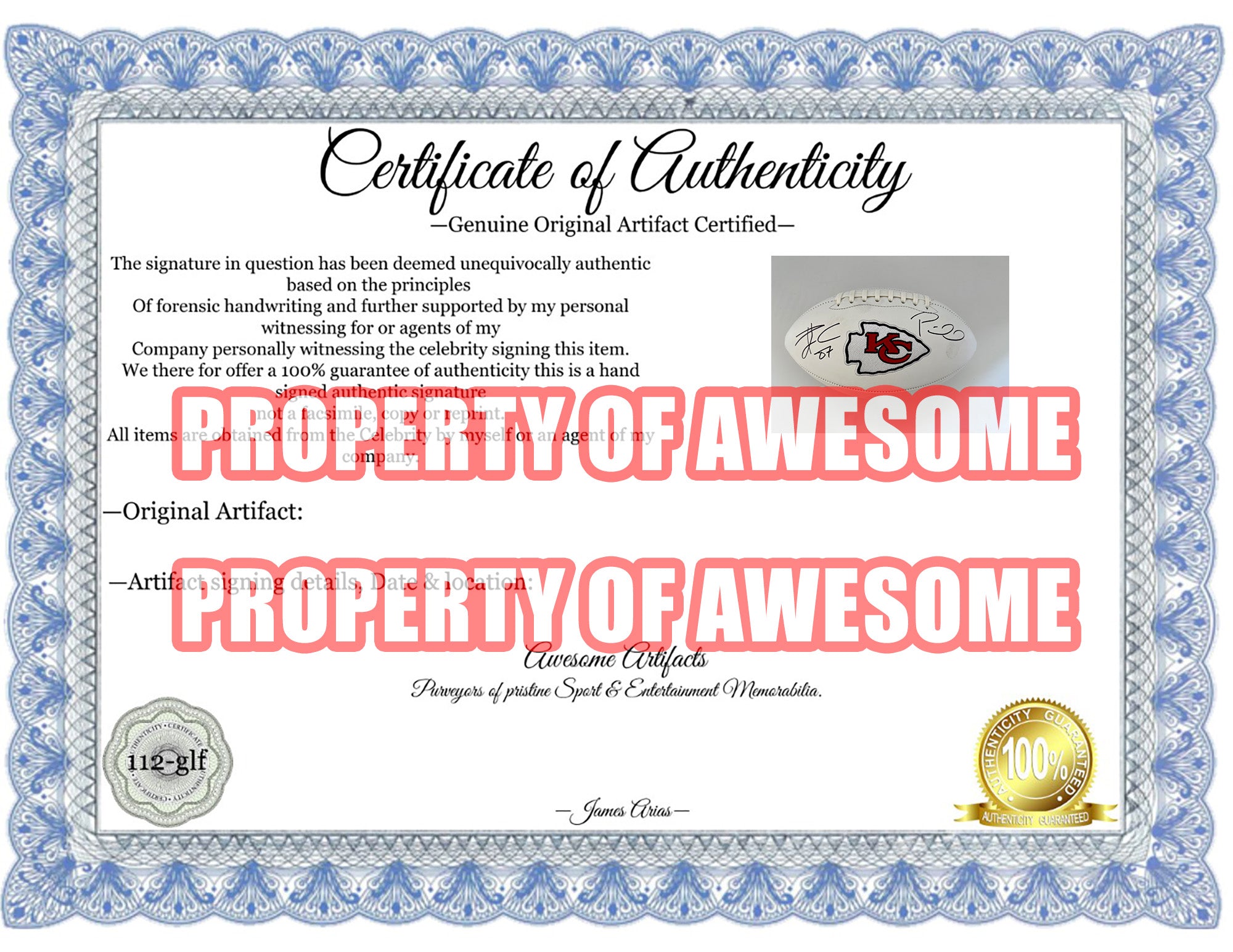 Patrick Mahomes and Travis Kelce Kansas City Chiefs full size logo foo –  Awesome Artifacts