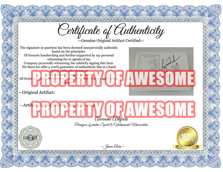 Tiger Woods Masters golf scorecard signed with proof - Awesome Artifacts