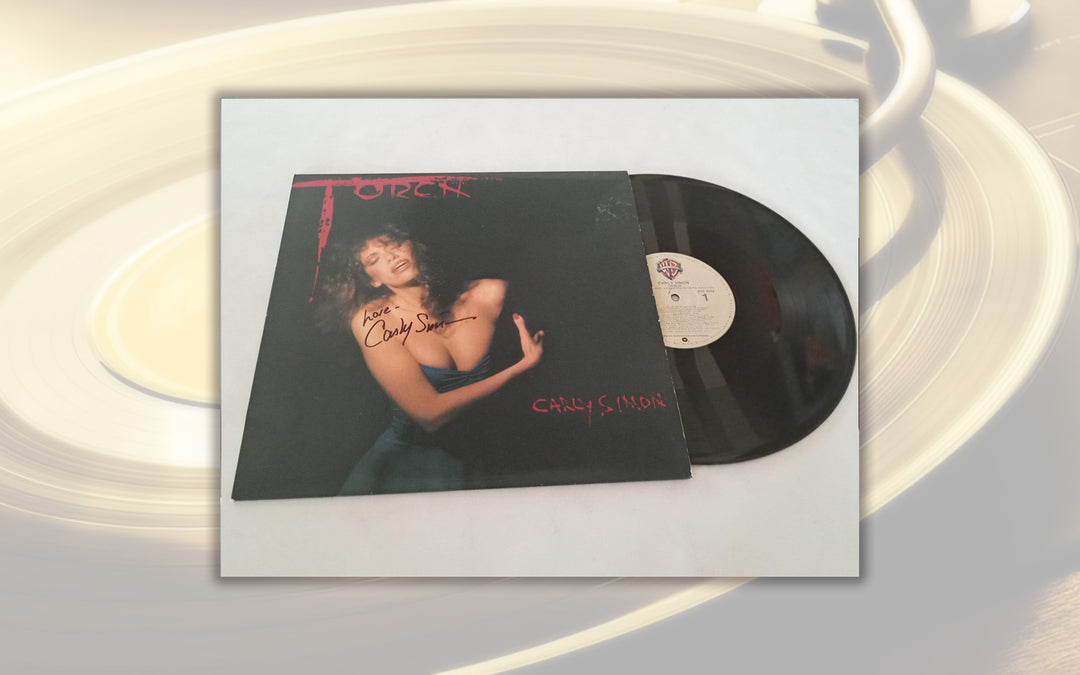 Carly Simon "Torch" LP signed with proof