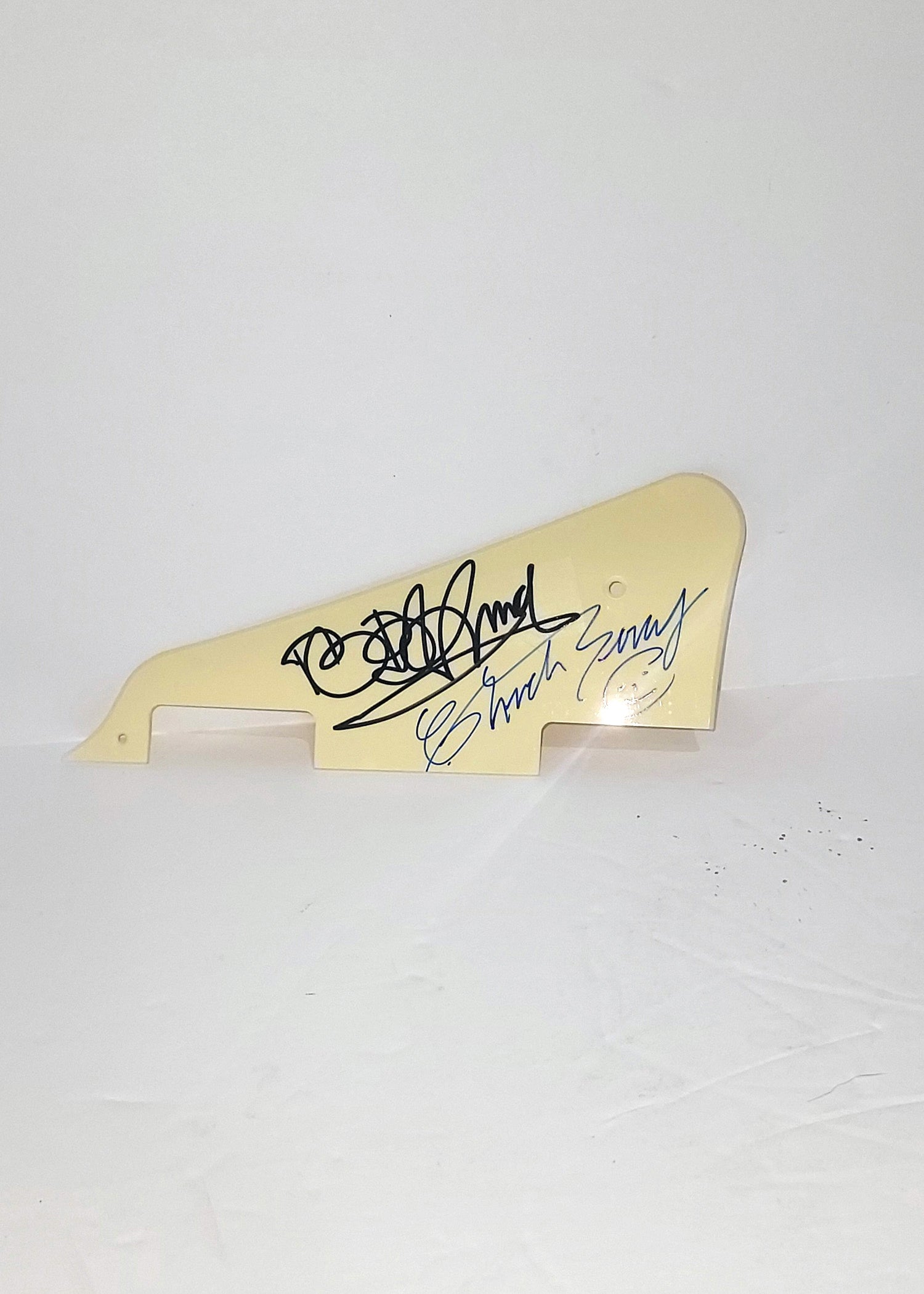 Chuck Berry B.B. King Les Paul electric guitar pickguard signed with proof
