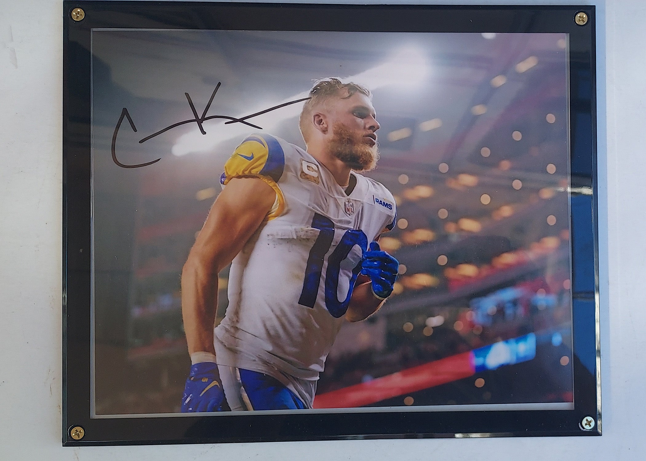 Cooper Kupp Los Angeles Rams 8x 10 photo signed with proof
