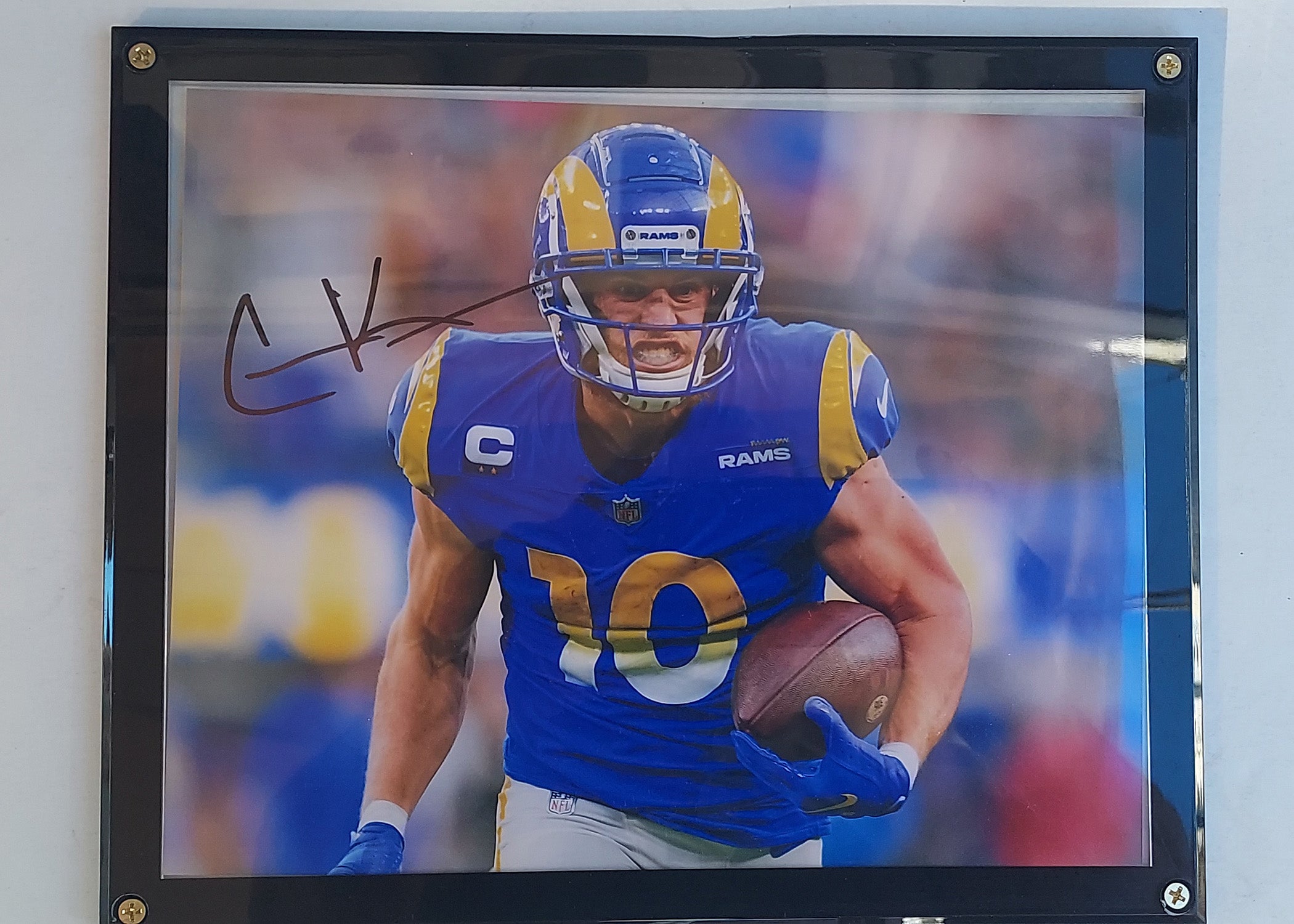Cooper Kupp Los Angeles Rams 8x 10 photo signed with proof