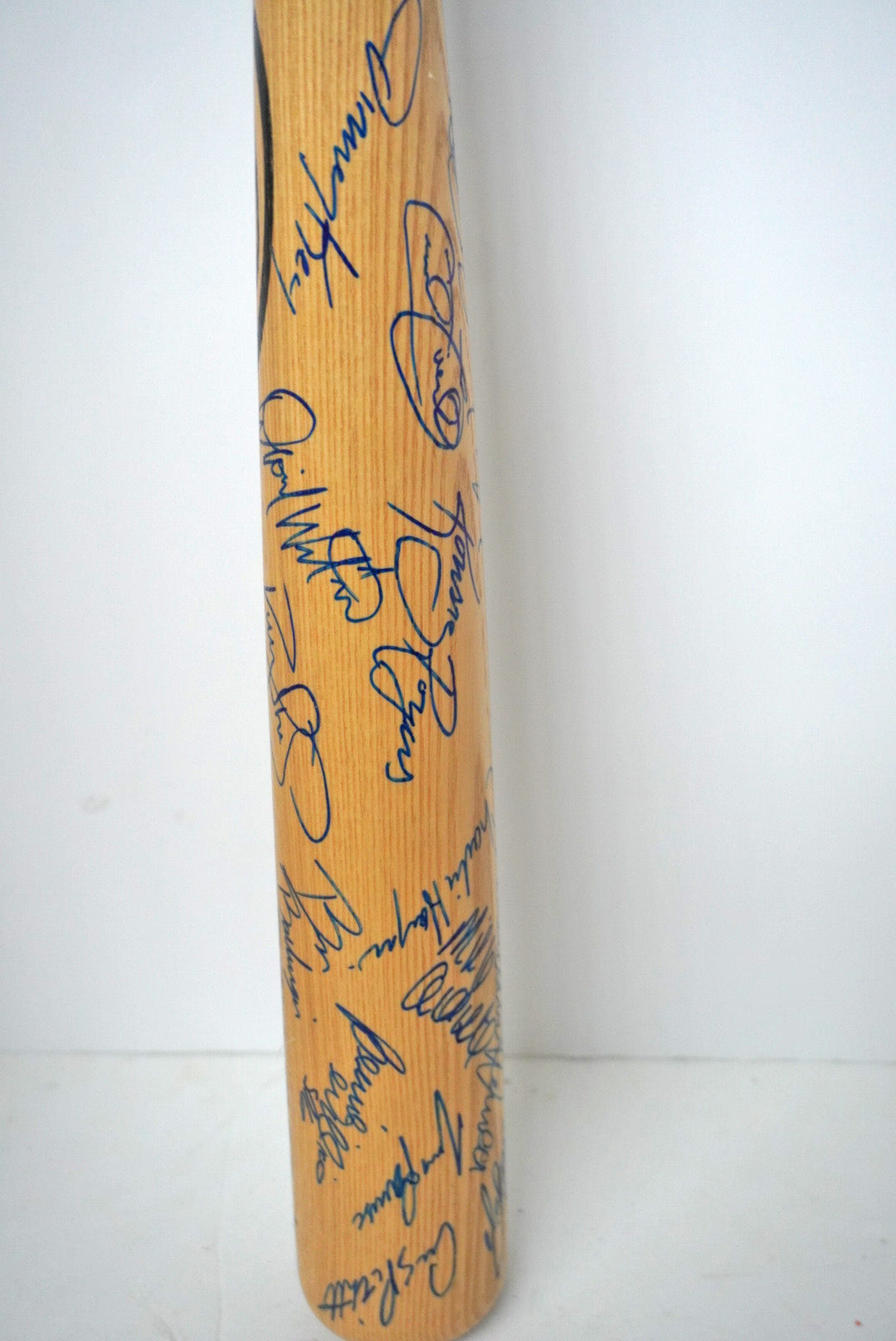 New York Yankees World Champions team signed bat signed with proof - Awesome Artifacts 