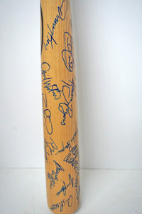 New York Yankees World Champions team signed bat signed with proof